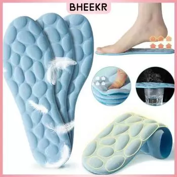 Мягкая стелька из булыжника, мягкие массажные дышащие стельки, спортивная подушка из пены с эффектом памяти, дезодорирующие подушечки, стельки для бега, мужские и женские вставки для обуви EU35-36 синий