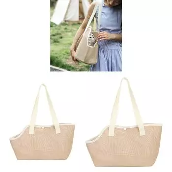 Мягкая сумка-переноска для кошек, большая вместимость, с ремнем безопасности, дышащая, экскурсионная сумка-переноска для домашних животных S