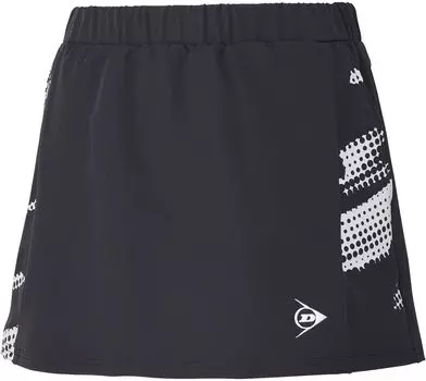 Мягкая теннисная юбка для игры в бадминтон Dunlop Tennis Wear DAK2493W 2024FW черная L [DUNLOP] чёрный