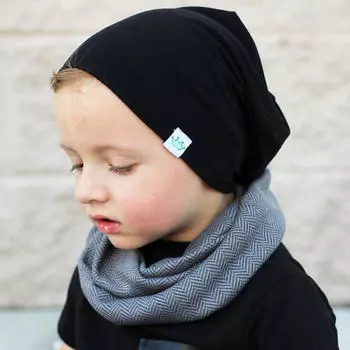 Мягкая теплая хлопковая шапка для маленьких мальчиков и девочек, кепка для младенцев чёрный