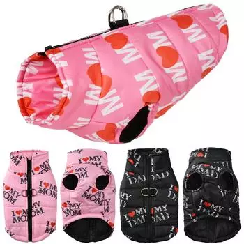 Мягкая теплая куртка для собак, одежда для маленьких и средних собак, пальто, зимний водонепроницаемый костюм, жилет для щенков с высоким воротником, одежда для кошек S