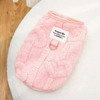 Мягкая теплая одежда для собак, маленьких и средних щенков, кошек, жилет, куртка для чихуахуа, плюшевый свитер для йорка, одежда, аксессуары для домашних животных L