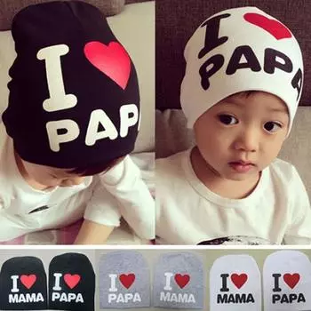 Мягкая теплая шапка с сердечком для маленьких мальчиков и девочек, вязаная хлопковая шапочка