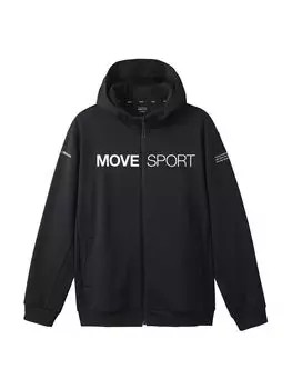 Мягкая теплая толстовка с капюшоном на молнии SHIELD BK XO [DESCENTE] SFTECH