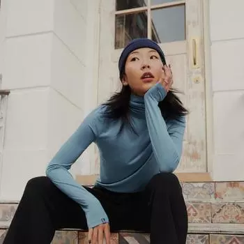 Мягкая теплая водолазка Vivviv (2colors) Beige S~M