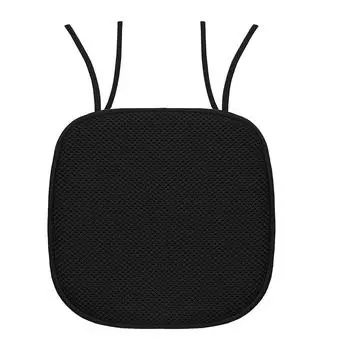 Мягкая текстура и высокая упругость. Комфортная подушка для стула из губки премиум-класса. Губка высокой плотности, не выцветает. чёрный