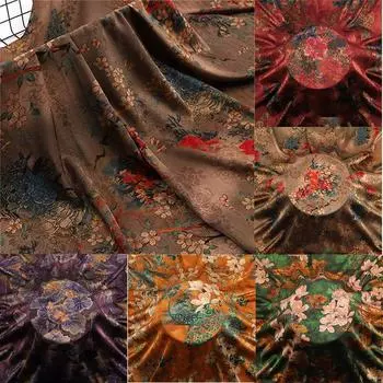 Мягкая ткань Cheongsam с принтом, искусственное платье в китайском стиле, костюм Тан, одежда, шелковая ткань, Gambiered Silk 1m*150cm