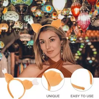 Мягкая ткань индейка ножка повязка на голову головной убор для вечеринки куриная ножка повязка для волос вечеринка L