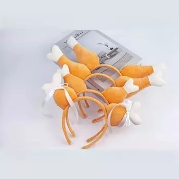 Мягкая ткань индейка ножка повязка на голову головной убор для вечеринки куриная ножка повязка для волос вечеринка L