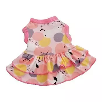 Мягкая юбка для собак, платье с круглым вырезом и двумя ногами L