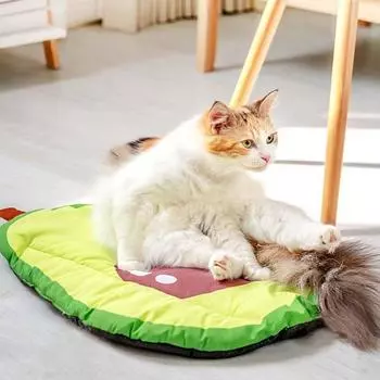Мягкая удобная будка для щенков, котят, весна-лето, подушка для собак, гнездо для сна, коврик для домашних животных, товары для животных Avocado