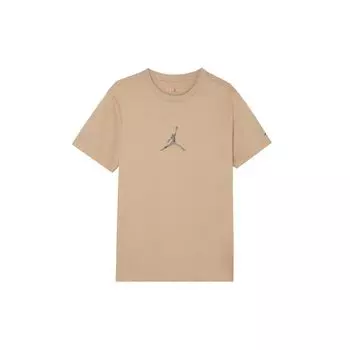 Мягкая удобная хлопковая футболка с коротким рукавом Jordan Brand, мужская, цвет загар FD7030-200 L