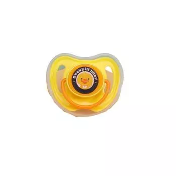 Мягкая успокаивающая соска для домашних животных, силиконовая жевательная игрушка для щенков, соска для сна для собак, игрушка для моляров для зубов собак yellow-Flat head