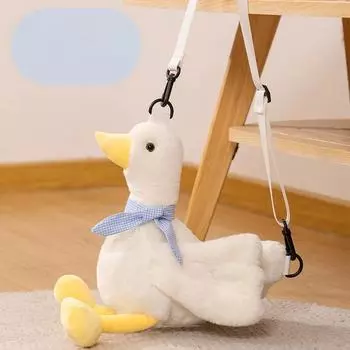 Мягкая уточка, детская сумка через плечо, персонализированная кукольная сумка через плечо, милая плюшевая кукольная сумка, подарок для девочки 40cm