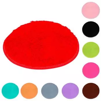 Мягкая ванна, спальня, пол, душ, круглый коврик, нескользящий коврик One Size розовый