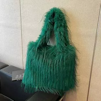 Мягкая велюровая сумка на плечо с магнитной пряжкой, высококачественная сумка для швейных ниток для молодых женских сумок чёрный