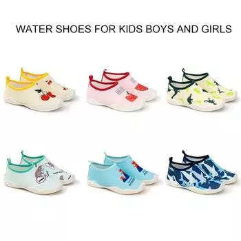 Мягкая водная обувь для детей, мальчиков и девочек, быстросохнущая, нескользящая, дышащая, удобная, аква-носки, босиком, для плавания на открытом воздухе, для плавания на пляже 160