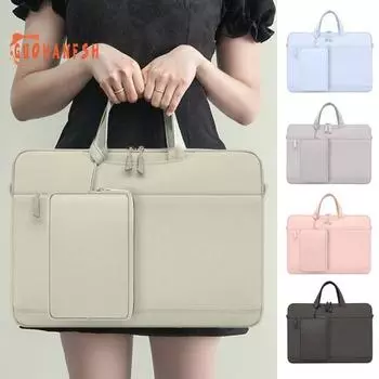 Мягкая водонепроницаемая сумка для ноутбука большой емкости, плюшевая подкладка, защита от царапин, портативная сумка для хранения, сумка для ноутбука 13,3, 14, 15,6 дюймов 15Inch светло-серый