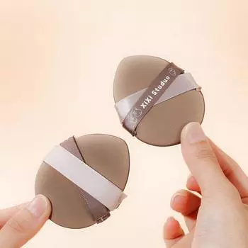 Мягкая воздушная пуховка-кушон для сухой влажной основы двойного назначения Пуховка для макияжа Пуховка для макияжа Косметические инструменты бежевый