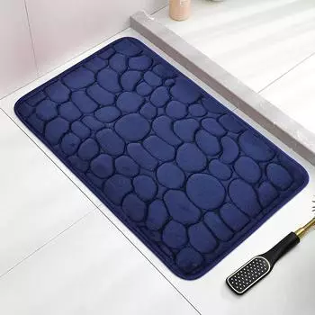 Мягкая впитывающая противоскользящая подложка с рисунком в виде гальки, подходит для ванных комнат, спален и кухонь — впитывает воду и уменьшает скольжение. 400MMx600MM