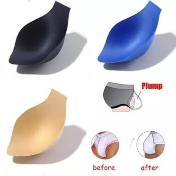 Мягкая вставка Sponge Pad Enhancer Cup Нижнее белье Sponge Padded Briefs Pouch белый