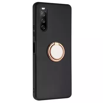 Мягкая задняя крышка из ТПУ для Sony Xperia 5 IV 5G, матовый чехол для телефона, устойчивый к царапинам, с кольцом-подставкой Rose Gold