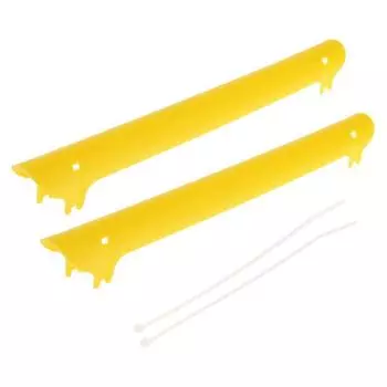 Мягкая защита цепи для велосипеда, защита цепи, задняя вилка, чехол для шоссейного велосипеда MTB жёлтый