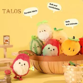 Мягкая заводная игрушка в виде фруктов, имитация авокадо, драконьего фрукта, арбуза, лимона, апельсина, пружинная заводная игрушка для малышей, мальчиков и девочек, прыгающая игрушка в виде фруктов Lemon