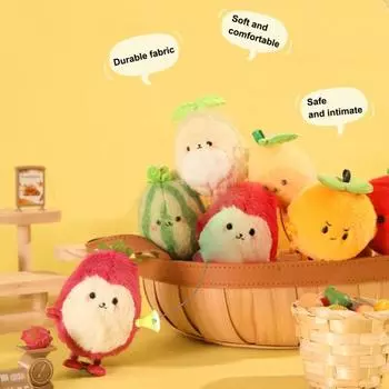 Мягкая заводная игрушка в виде фруктов, имитация авокадо, драконьего фрукта, арбуза, лимона, апельсина, пружинная заводная игрушка для малышей, мальчиков и девочек, прыгающая игрушка в виде фруктов Orange