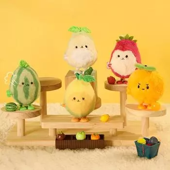 Мягкая заводная игрушка в виде фруктов, имитация авокадо, драконьего фрукта, арбуза, лимона, апельсина, пружинная заводная игрушка для малышей, мальчиков и девочек, прыгающая игрушка в виде фруктов Avocado