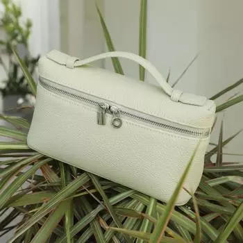 Мягкая женская сумка через плечо из натуральной кожи - летняя ниша, в стиле портативного ланч-бокса 21cm Length, 8cm Width, 12cm Height