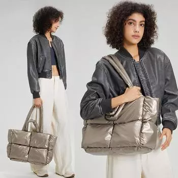 Мягкая женская сумка из хлопка, сумка-тоут, космическая хлопковая сумка, модная сумка через плечо белый