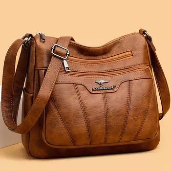 Мягкая женская сумка из искусственной кожи, брендовая дизайнерская женская сумка, кошельки, роскошная женская сумка на плечо, большая вместительная сумка через плечо, сумка