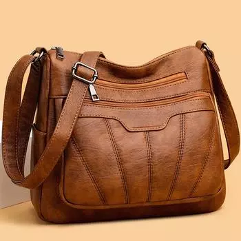 Мягкая женская сумка из искусственной кожи, брендовая дизайнерская женская сумка, кошельки, роскошная женская сумка на плечо, большая вместительная сумка через плечо, сумка