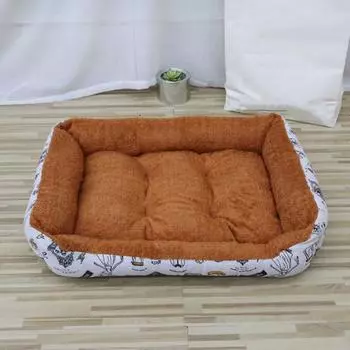 Мягкая зимняя лежанка для собак, нескользящая мягкая кошачья будка, теплая будка для собак, зимний коврик для сна для кошек M-G