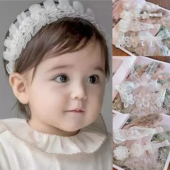 Мягкие эластичные подарочные аксессуары для девочек, повязка на голову с цветком, мягкая повязка на голову с бантом для новорожденного 38cm