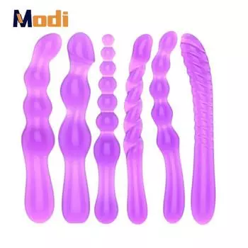 Мягкие анальные пробки-бусины двойного назначения, маленькие дилдо, анальные пробки, мастурбация, заднее расширение, секс-игрушки для взрослых