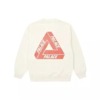 Мягкие белые топы унисекс Palace Fleece Tri-Ferg Crew P24CS064 L