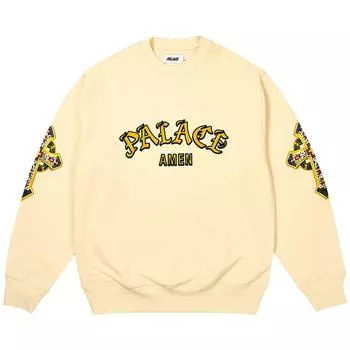 Мягкие белые топы унисекс Palace Saints Crew P26CS047 L