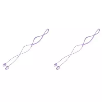 Мягкие беспроводные наушники с защитой от потери веревки для Galaxy Buds 2 Pro (фиолетовый) Жарко