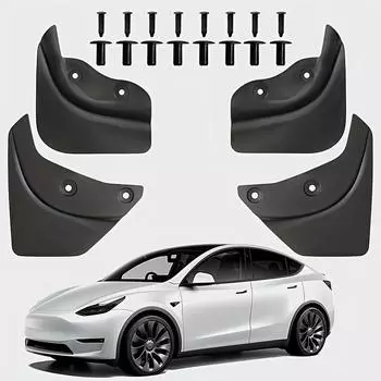 Мягкие брызговики для Tesla Model Y Highland Accessories TPE брызговики крыло защита от снега и песка