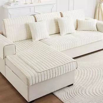 Мягкие чехлы для диванов, подушки для диванов, универсальный чехол, нескользящий чехол для дивана Four Seasons Winter Couch Cover 70x70cm бежевый