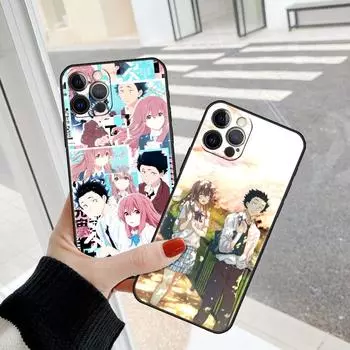 Мягкие чехлы для телефонов Apple iPhone 11, 7, 8, 12, 13 Pro XR X XS Max 6 6S Plus SE 5 5S, сейсмостойкий чехол с тихим голосом, аниме-чехол iPhone XS Max