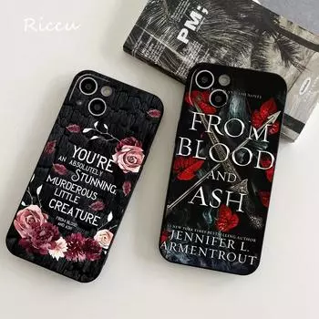 Мягкие чехлы для телефонов iPhone 15 From Blood And Ash Murderous 14 11 12 Pro 8 7 14 Plus X Pro 15 plus 13 MINI XR 14 pro 7Plus 8 Plus