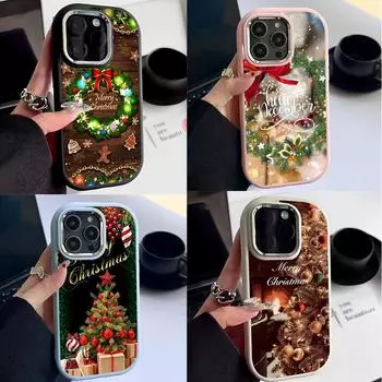 Мягкие чехлы для телефонов N112 с рождественским дизайном для iPhone 16 Pro Max Xiaomi 11 Lite 5G NE Redmi Note 11s с покрытием 13C, защитная задняя крышка для камеры for iPhone 11