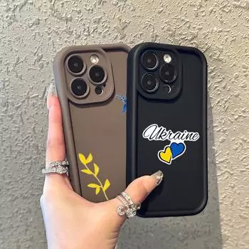 Мягкие чехлы для телефонов N87 Love art с ангельскими глазками для iPhone 15 14 12 11 Pro Max 13 mini 7 8 6S Plus XS Max XR SE противоударный чехол-бампер for iPhone 15 Pro Max