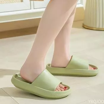 Мягкие домашние тапочки для пар, летние домашние тапочки с защитой от скольжения, сандалии, однотонные мужские и женские шлепанцы на плоской подошве 36-37 оранжевый