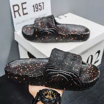 Мягкие домашние тапочки для пары, летние домашние нескользящие тапочки для ванной комнаты, сандалии для отеля, однотонные мужские и женские шлепанцы, обувь на плоской подошве 39-40