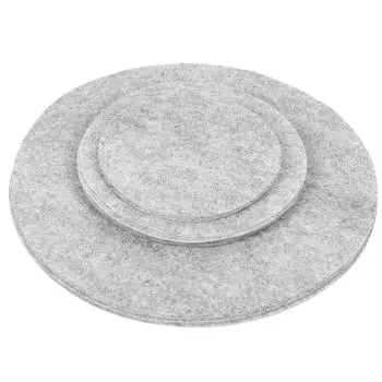 Мягкие фетровые разделители для тарелок, прокладки-разделители для сковородок, кухонная посуда, формы для выпечки, защита от царапин при штабелировании тарелок, серый, 24 шт. серый