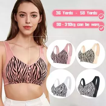 Мягкие хлопковые чашки перед застежкой-молнией в нижнем белье для пожилых людей, дышащая женская майка без стального кольца, кружевной бюстгальтер большого размера 36/80 абрикосовый